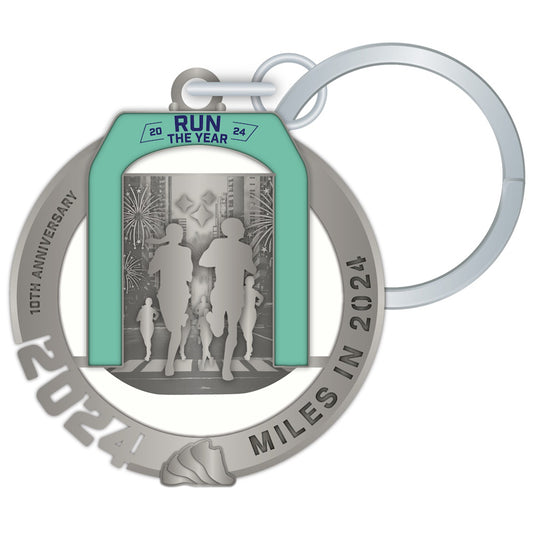 Mini Medal Keychain | Run the Year 2024