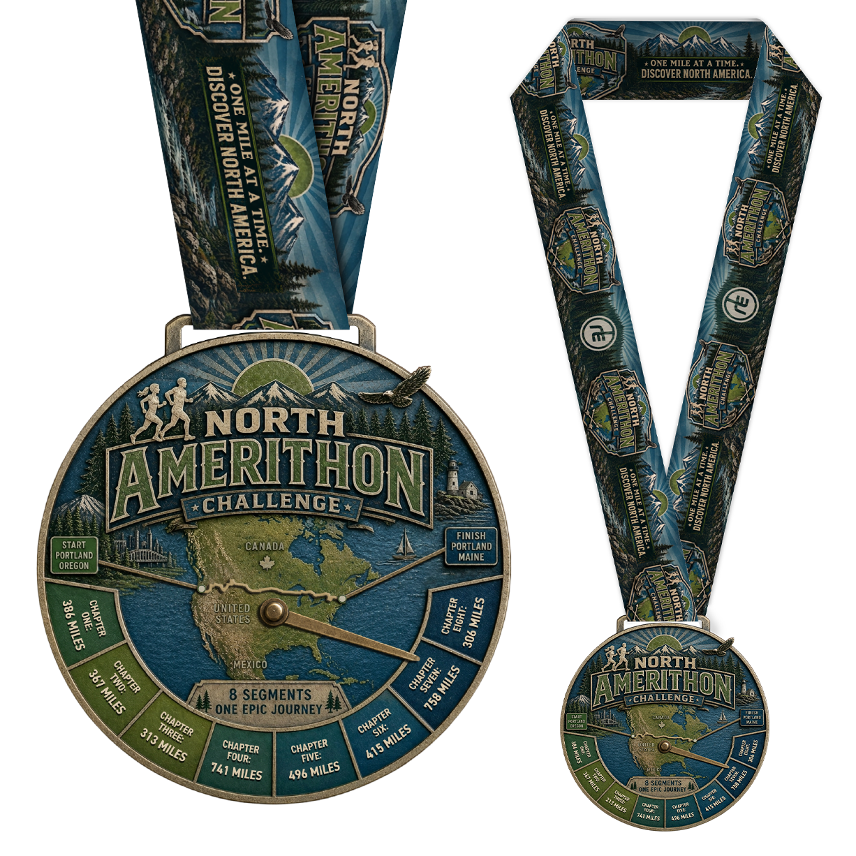 North Amerithon Challenge Medal (Not Registration)
