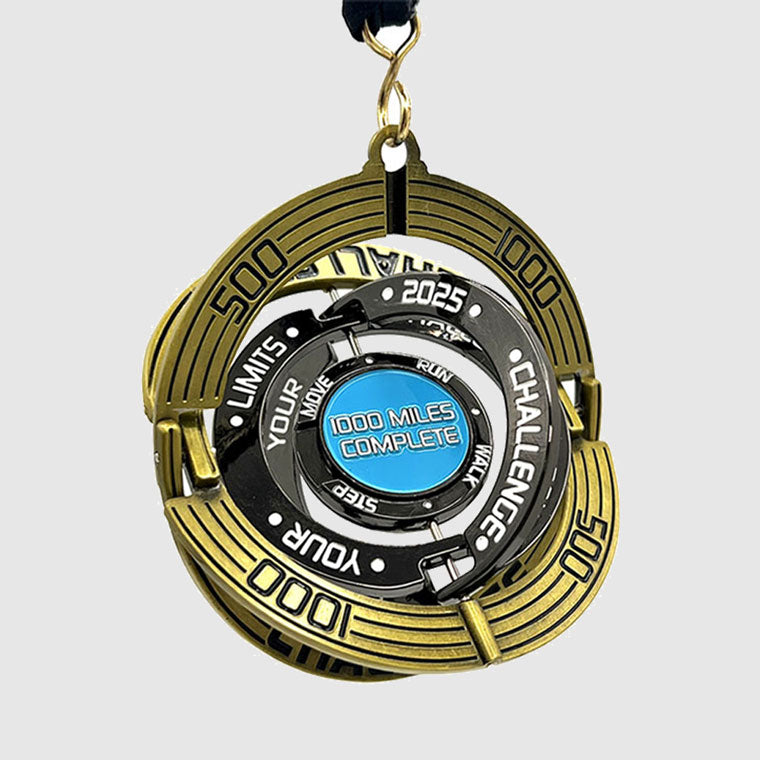 Interactive Medal | 2025 Miles in 2025 – Run The Edge®