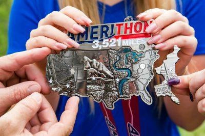 Inside the Amerithon Challenge: A Q&A with participants Deborah Lea-Powers and Jim Powers - Virtual Fitness Challenge Blog | Run The Edge